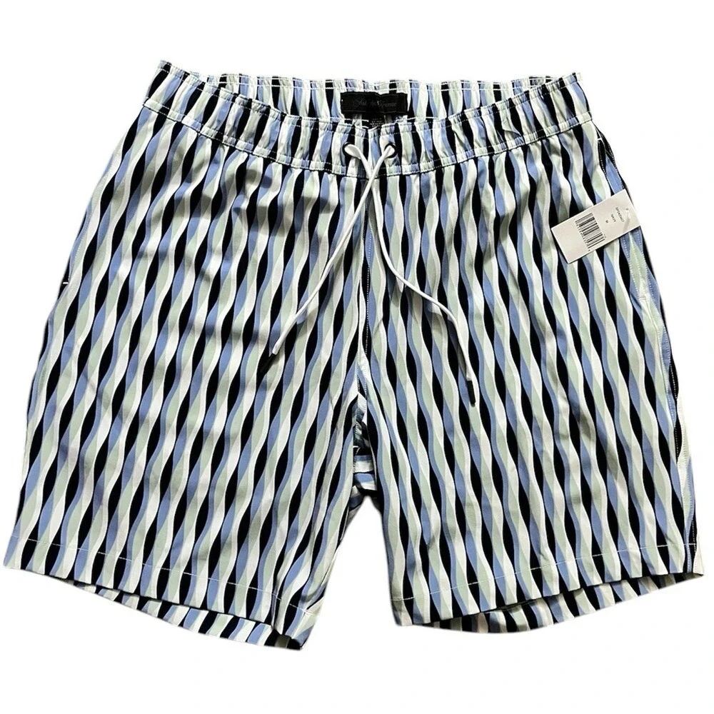 Saks Fifth Avenue men's S Ocean Blue Swim‎ volleyball shorts Liner Pool Vacation